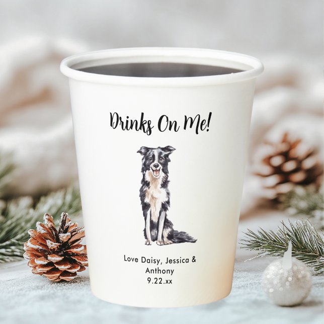 Personalisierte Hundehochzeit Pappbecher (Von Creator hochgeladen)