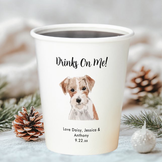 Personalisierte Hundehochzeit Pappbecher (Von Creator hochgeladen)