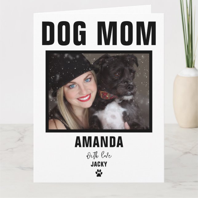Personalisierte Hundekarte Mama für benutzerdefini Karte (Vorderseite)