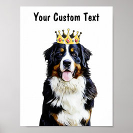 Personalisierte Hundelandkunst | Border Collie Poster