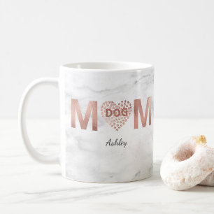 Personalisierte HundeMama-Rosen-Goldtatze druckt Kaffeetasse