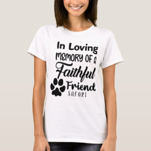 Personalisierte Hundemesserei im Gedächtnis T-Shirt