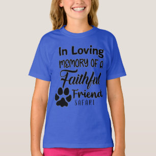 Personalisierte Hundemesserei im Gedächtnis T-Shirt