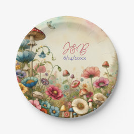 Personalisierte Hütte Pappteller