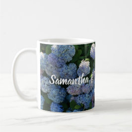 Personalisierte Hydrangea-Kaffee-Tasse Kaffeetasse