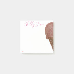 PERSONALISIERTE ICE-CREAM-Nachhinweise Post-it Klebezettel