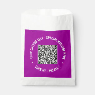 Personalisierte Ihre QR-Code-Gunstbeutel Benutzerd Geschenktütchen