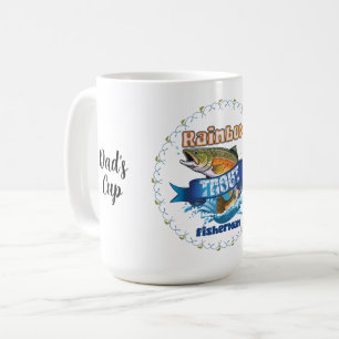 Personalisierte Illustration zum Regenbogenforelle Kaffeetasse