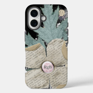 Personalisierte Imitate drucken auf Papierleder iPhone 16 Hülle