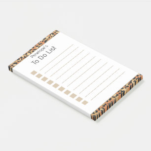 Personalisierte Imitate Gold Glitzer & White 4x6" Post-it Klebezettel