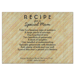 Personalisierte Imitate Gold Wood Special Mother Schneidebrett