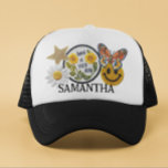 Personalisierte Imitate Patches Trendy Layered Gif Truckerkappe<br><div class="desc">Dieses Design kann in dem Bereich personalisiert werden, der durch das Ändern des Fotos und/oder Textes zur Verfügung gestellt wird. Sie können auch angepasst werden, indem Sie auf Vorlage personalisieren klicken und dann auf die Schaltfläche klicken, um weitere Optionen anzupassen, um die Hintergrundfarbe zu löschen oder zu ändern, Text hinzuzufügen,...</div>