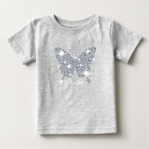 personalisierte Imitate Rautensparkschmetterling Baby T-shirt