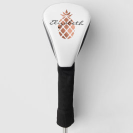 Personalisierte Imitate Rose Gold Foil Ananas Golf Headcover