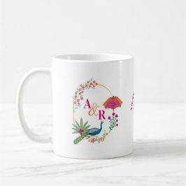 personalisierte indische Hochzeitsgeschenk Tasse G