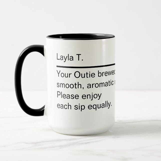 Personalisierte Individuelle Name Tasse (Links)