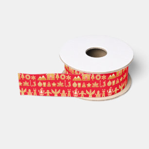 Personalisierte individuelle Weihnachten Ripsband