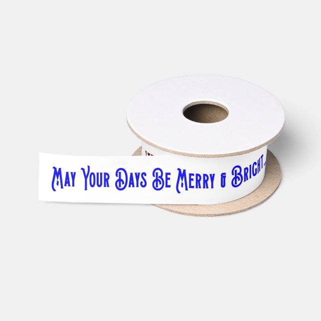 Personalisierte individuelle Weihnachten Satinband (Spule)