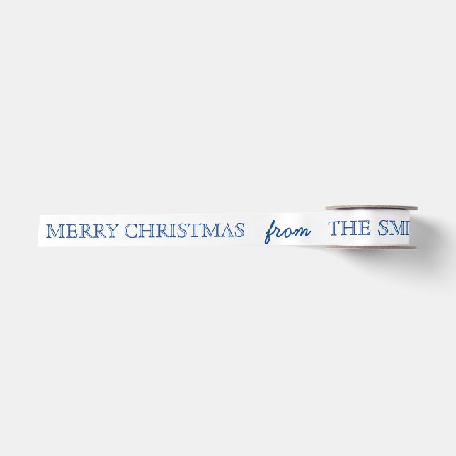 Personalisierte individuelle Weihnachten Satinband (Vorderseite)