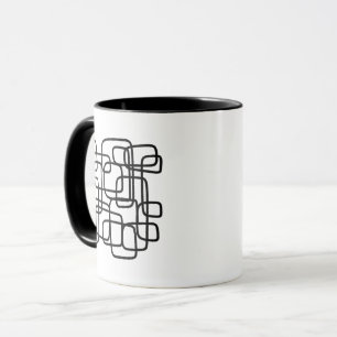 Personalisierte Initiale Minimalistische Abstrakte Tasse