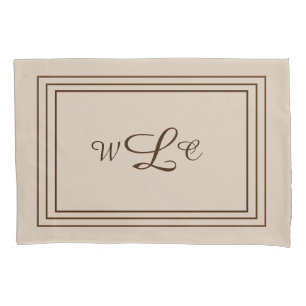 Personalisierte Initialen Pillowcase Kissenbezug