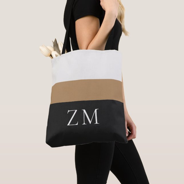 Personalisierte Initialen | Premium gestreiftes De Tasche (Von Nahem)