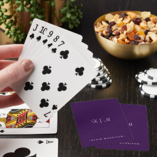 Personalisierte Initialen Spielkarten