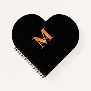Personalisierte Initialen und Name Monogramm Notizbuch