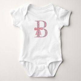 Personalisierte Initialzündung für kleine Mädchen Baby Strampler