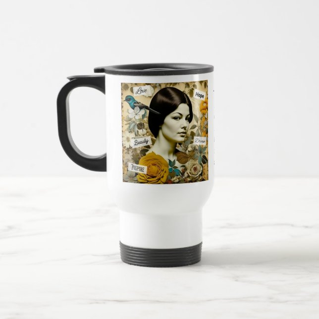 Personalisierte Inspirationswörter und Vintage Fra Reisebecher (Links)