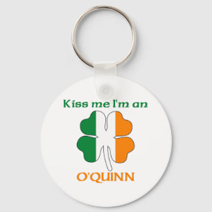 Personalisierte Iren küssen mich, den ich O'Quinn Schlüsselanhänger