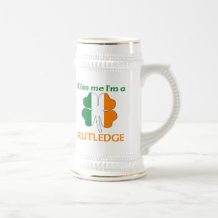 Personalisierte Iren küssen mich, den ich Rutledg Bierglas