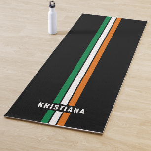 Personalisierte Irische Flagge Patriotisches Irlan Yogamatte