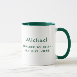 Personalisierte Irische Glücks-Keltische-Laternen- Tasse