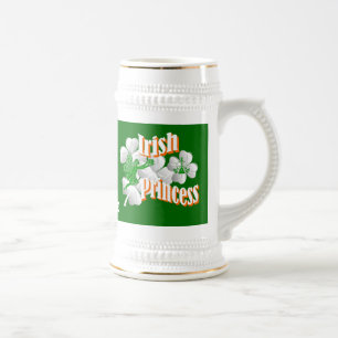 Personalisierte irische Prinzessin Bierglas