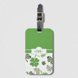 Personalisierte Irish Green Cloud St Patricks Gepäckanhänger