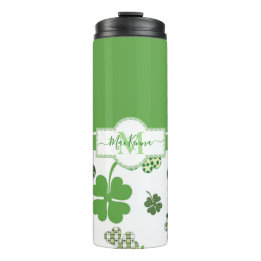 Personalisierte Irish Green Cloud St Patricks Thermosbecher