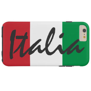 Personalisierte Italien-Flagge Tough iPhone 6 Plus Hülle