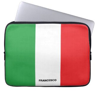 Personalisierte italienische Flagge Laptopschutzhülle