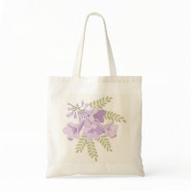 Personalisierte Jacaranda-Blüten-Blumentasche