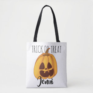 Personalisierte Jack-o-Lantern-Trick-oder-Leckerei Tasche