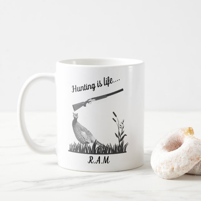 Personalisierte Jagd 4 Kaffeetasse (Mit Donut)