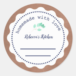 Personalisierte Jam Canning Eigenart mit Liebe Runder Aufkleber