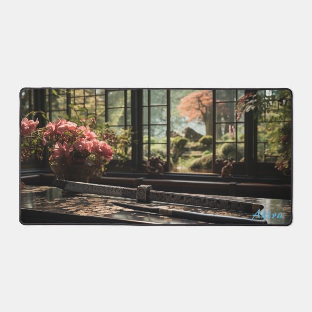 Personalisierte japanische Workbench & Garden Desk Schreibtischunterlage (Vorderseite)