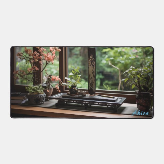 Personalisierte japanische Workbench & Garden Desk Schreibtischunterlage (Vorderseite)