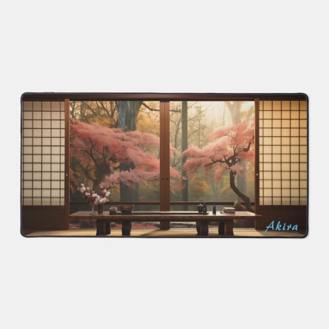Personalisierte japanische Workbench & Garden Desk Schreibtischunterlage (Vorderseite)