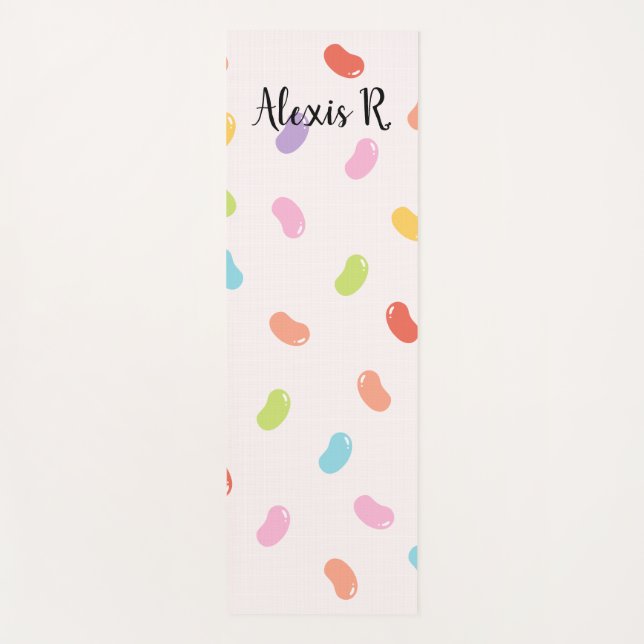Personalisierte Jellybeans-Yogamat Yogamatte (Vorderseite)