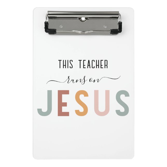 Personalisierte Jesus-Glaubensberufe  Mini Klemmbrett (Vorderseite)