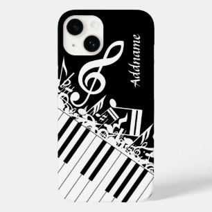 Personalisierte Jumbled-Musiknotizen und -Klaviert Case-Mate iPhone Hülle