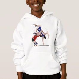 Personalisierte Jungen-Ringkämpfer auf dem Hoodie